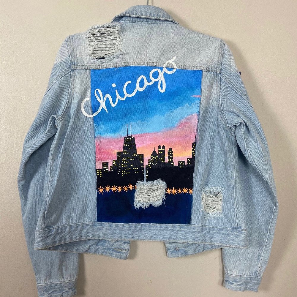 Custom Hand Painted Jean Jacket